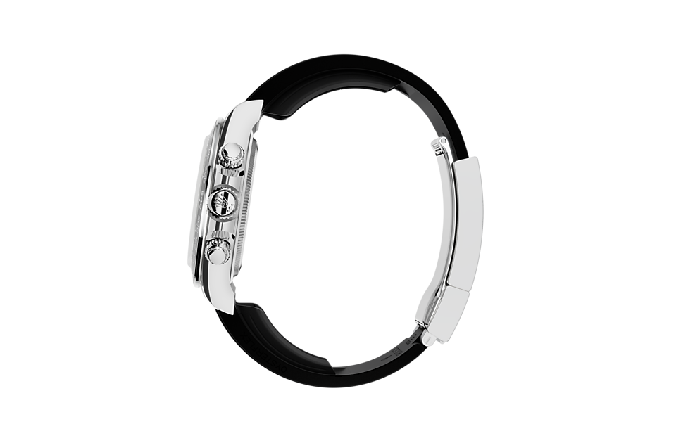 Rolex Cosmograph Daytona | 126519LN | Cosmograph Daytona | หน้าปัดสีเข้ม | สาย Oysterflex | ทองคำขาว 18 กะรัต | หน้าปัดสตีลและสีดำสว่าง | M126519LN-0006 | ชาย Watch | Rolex Official Retailer - Srichai Watch