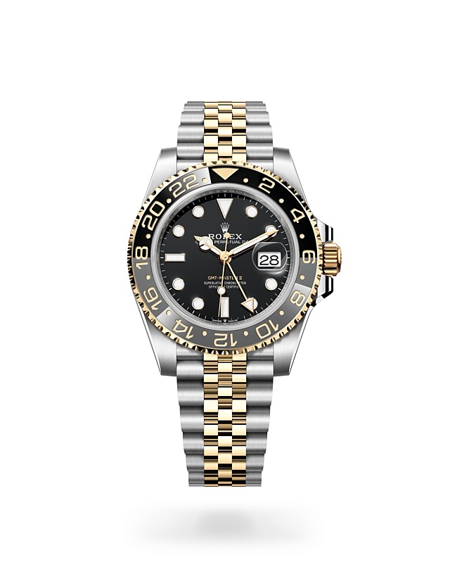 Rolex GMT-Master II | 126713GRNR | GMT-Master II | หน้าปัดสีเข้ม | ขอบหน้าปัดแสดงเวลา 24 ชั่วโมงแบบหมุนได้ | หน้าปัดสีดำ | Yellow Rolesor | M126713GRNR-0001 | ชาย Watch | Rolex Official Retailer - Srichai Watch