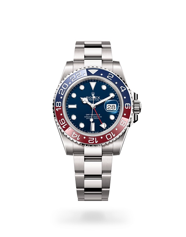Rolex GMT-Master II | 126719BLRO | GMT-Master II | หน้าปัดสี | ขอบหน้าปัดแสดงเวลา 24 ชั่วโมงแบบหมุนได้ | Midnight blue dial | ทองคำขาว 18 กะรัต | M126719BLRO-0003 | ชาย Watch | Rolex Official Retailer - Srichai Watch