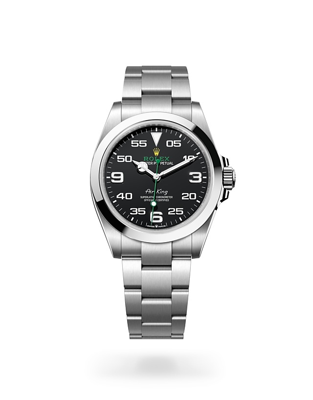 Rolex Air-King | 126900 | Air-King | Dark dial | Black dial | Oystersteel | The Oyster bracelet | M126900-0001 | Men Watch | Rolex Official Retailer - Srichai Watch