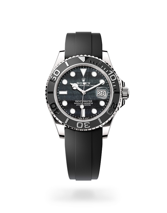 Rolex Yacht-Master | 226659 | Yacht-Master 42 | Dark dial | The Oysterflex Bracelet | 18 ct white gold | Falcon’s eye dial | M226659-0004 | Men Watch | Rolex Official Retailer - Srichai Watch