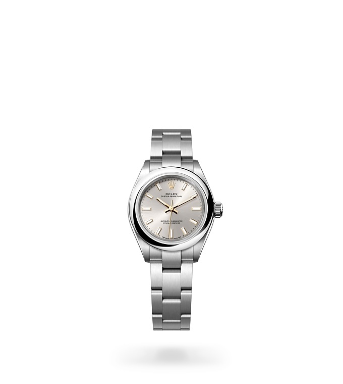 Rolex Oyster Perpetual | 276200 | Oyster Perpetual 28 | Light dial | Silver dial | Oystersteel | The Oyster bracelet | M276200-0001 | Women Watch | Rolex Official Retailer - Srichai Watch