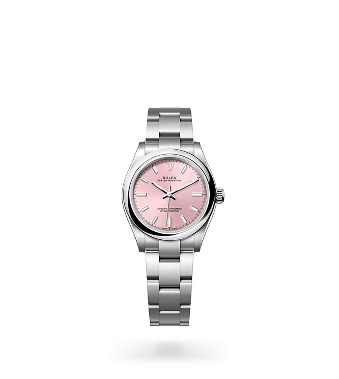 Rolex Oyster Perpetual | 277200 | Oyster Perpetual 31 | Coloured dial | Pink Dial | Oystersteel | The Oyster bracelet | M277200-0004 | Women Watch | Rolex Official Retailer - Srichai Watch