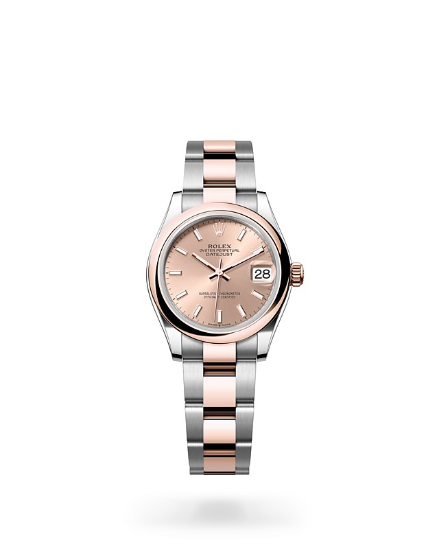Rolex Datejust | 278241 | Datejust 31 | Coloured dial | Rosé-colour dial | Everose Rolesor | The Oyster bracelet | M278241-0009 | Women Watch | Rolex Official Retailer - Srichai Watch