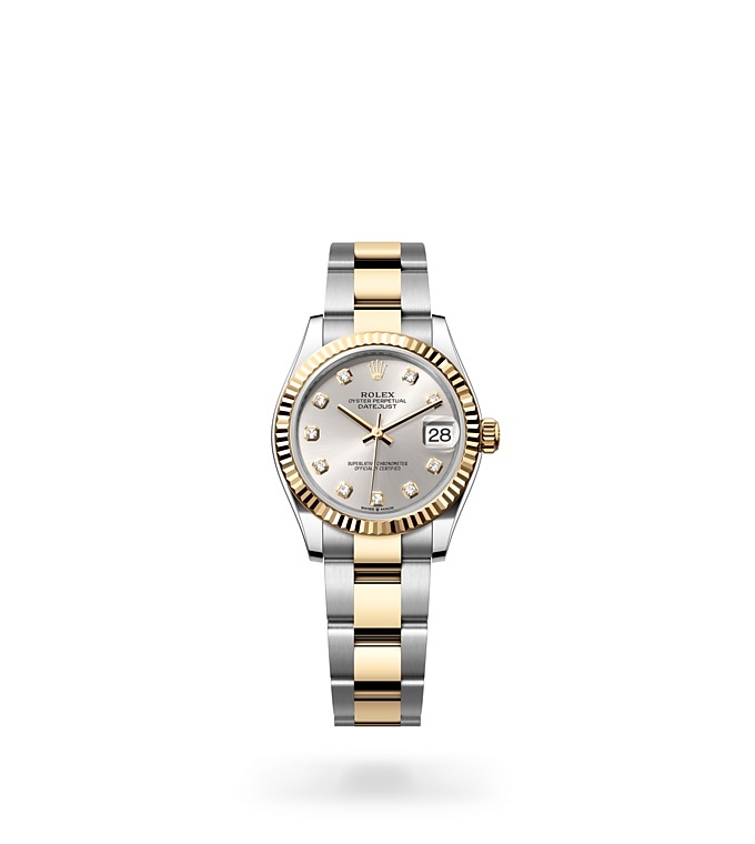 Rolex Datejust | 278273 | Datejust 31 | Light dial | Silver dial | Fluted bezel | Yellow Rolesor | M278273-0019 | Women Watch | Rolex Official Retailer - Srichai Watch