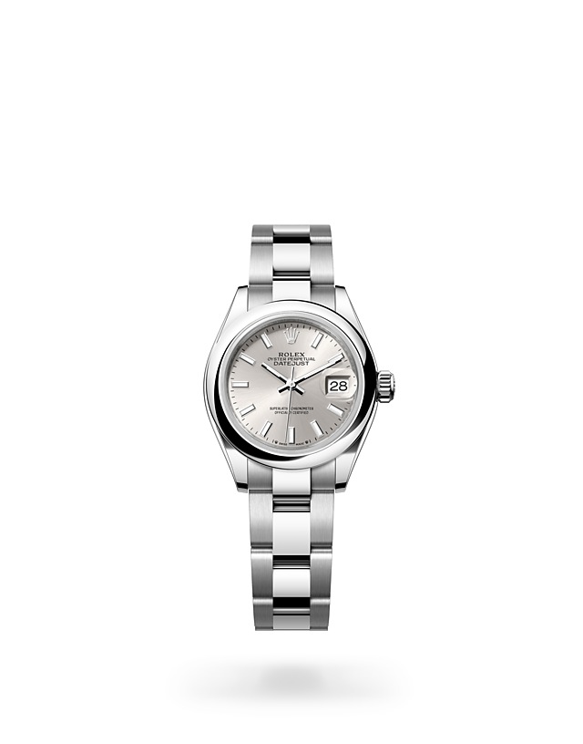 Rolex Lady-Datejust | 279160 | Lady-Datejust | Light dial | Silver dial | Oystersteel | The Oyster bracelet | M279160-0006 | Women Watch | Rolex Official Retailer - Srichai Watch