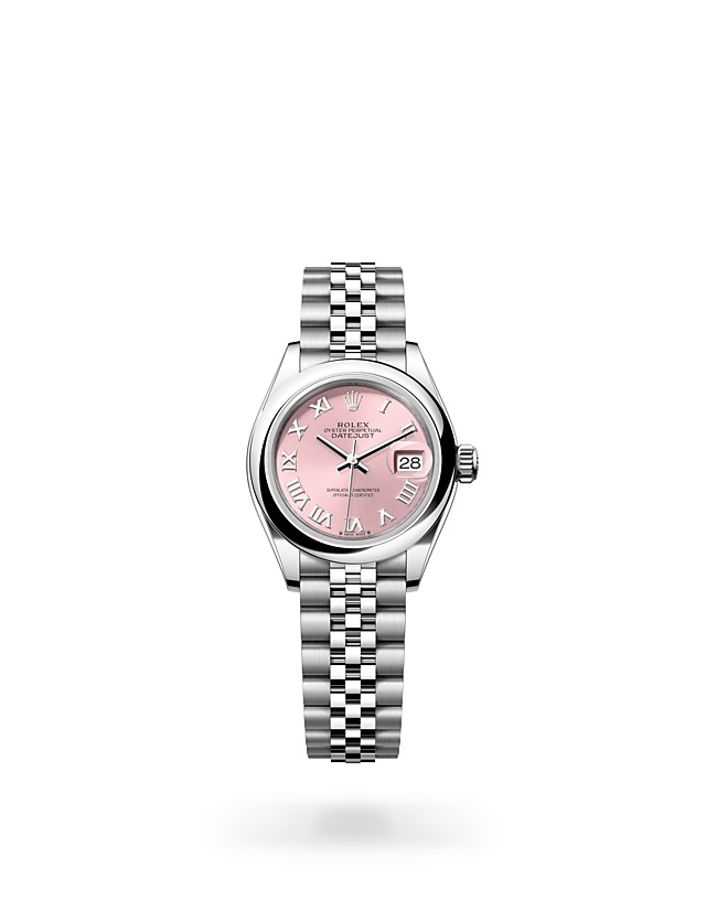 Rolex Lady-Datejust | 279160 | Lady-Datejust | Coloured dial | Pink Dial | Oystersteel | The Jubilee bracelet | M279160-0013 | Women Watch | Rolex Official Retailer - Srichai Watch