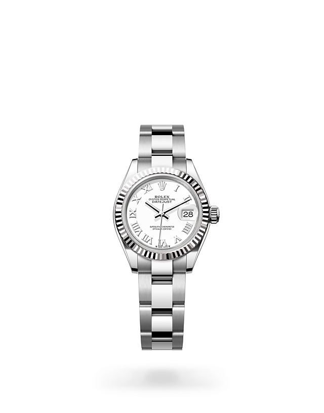Rolex Lady-Datejust | 279174 | Lady-Datejust | Light dial | Fluted bezel | White dial | White Rolesor | M279174-0020 | Women Watch | Rolex Official Retailer - Srichai Watch