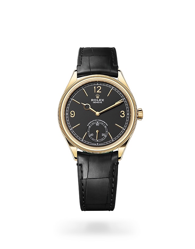 Rolex 1908 | 52508 | 1908 | Dark dial | Intense black dial | Domed and fluted bezel | 18 ct yellow gold | M52508-0002 | Men Watch | Rolex Official Retailer - Srichai Watch