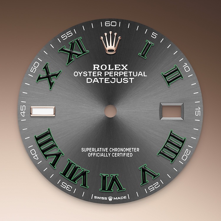 Rolex Datejust | 126231 | Datejust 36 | Dark dial | Fluted bezel | Slate Dial | Everose Rolesor | M126231-0029 | Men Watch | Rolex Official Retailer - Srichai Watch