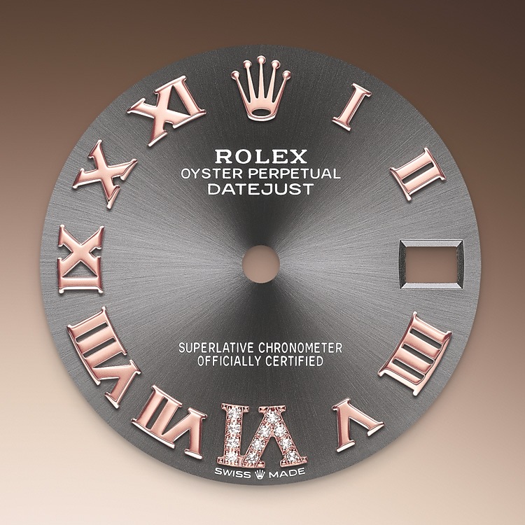 Rolex Datejust | 278341RBR | Datejust 31 | Dark dial | Slate Dial | Diamond-set bezel | Everose Rolesor | M278341RBR-0029 | Women Watch | Rolex Official Retailer - Srichai Watch