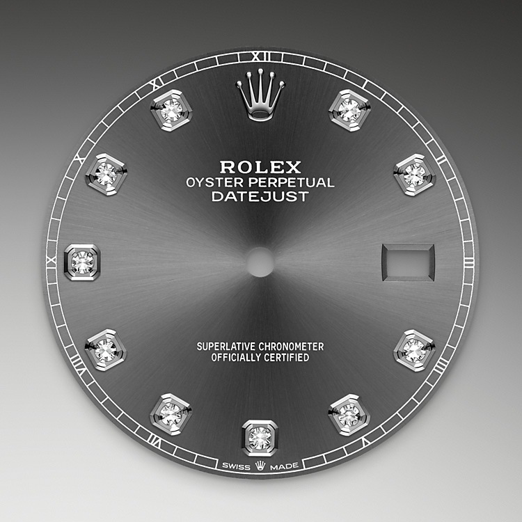 Rolex Datejust | 126334 | Datejust 41 | หน้าปัดสีเข้ม | หน้าปัดสีเทาอมน้ำเงิน | ขอบหน้าปัดแบบร่อง | White Rolesor | M126334-0006 | ชาย Watch | Rolex Official Retailer - Srichai Watch