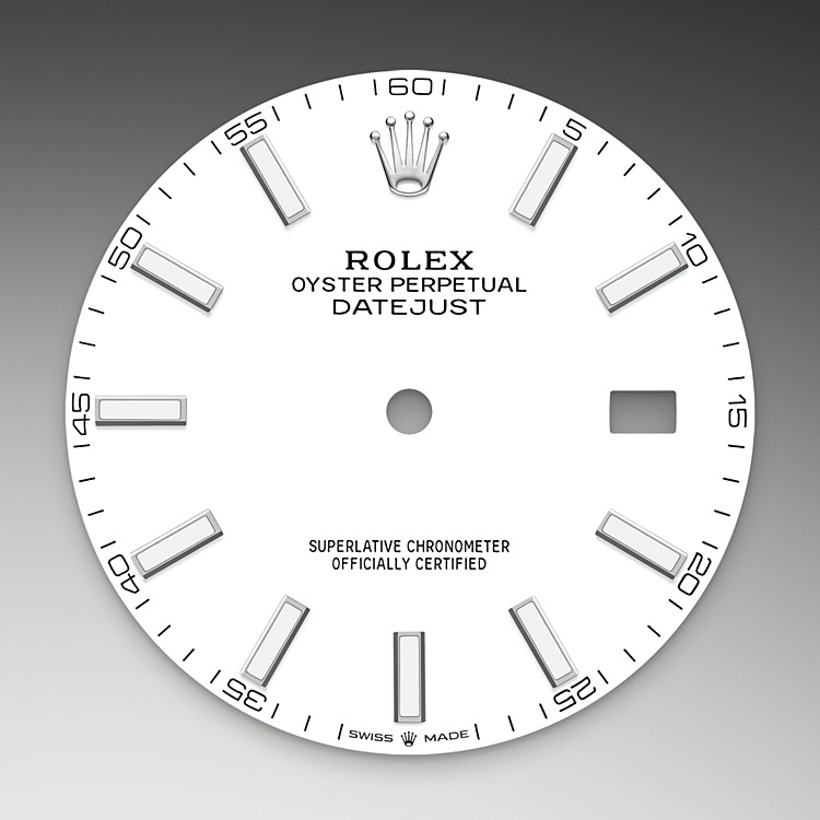 Rolex Datejust | 126300 | Datejust 41 | Light dial | White dial | Oystersteel | The Oyster bracelet | M126300-0005 | Men Watch | Rolex Official Retailer - Srichai Watch