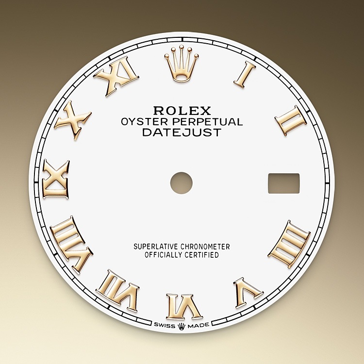Rolex Datejust | 126203 | Datejust 36 | Light dial | White dial | Yellow Rolesor | The Oyster bracelet | M126203-0030 | Men Watch | Rolex Official Retailer - Srichai Watch