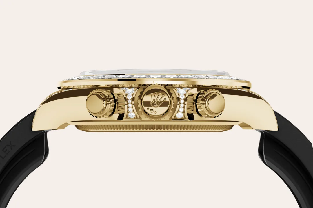 Rolex Cosmograph Daytona in 18 ct yellow gold with lugs set with diamonds, M126538TBR-0004 - Srichai Watch Rolex Cosmograph Daytona in 18 ct yellow gold with lugs set with diamonds, M126538TBR-0004 - Srichai Watch