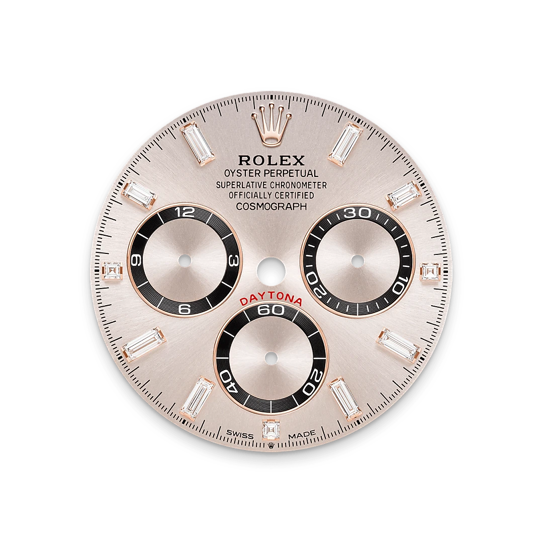 Rolex Cosmograph Daytona in 18 ct Everose gold with lugs set with diamonds, M126535TBR-0002 - Srichai Watch Rolex Cosmograph Daytona in 18 ct Everose gold with lugs set with diamonds, M126535TBR-0002 - Srichai Watch