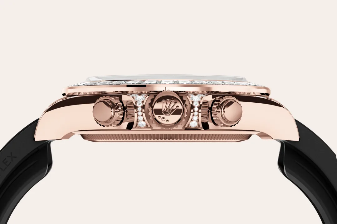 Rolex Cosmograph Daytona in 18 ct Everose gold with lugs set with diamonds, M126535TBR-0002 - Srichai Watch Rolex Cosmograph Daytona in 18 ct Everose gold with lugs set with diamonds, M126535TBR-0002 - Srichai Watch