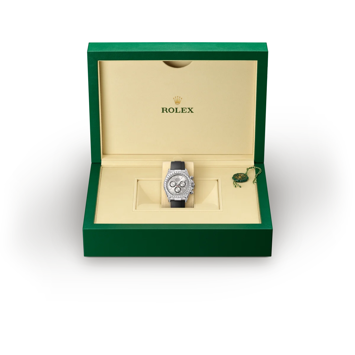 Rolex Cosmograph Daytona in 18 ct white gold with lugs set with diamonds, M126539TBR-0002 - Srichai Watch Rolex Cosmograph Daytona in 18 ct white gold with lugs set with diamonds, M126539TBR-0002 - Srichai Watch