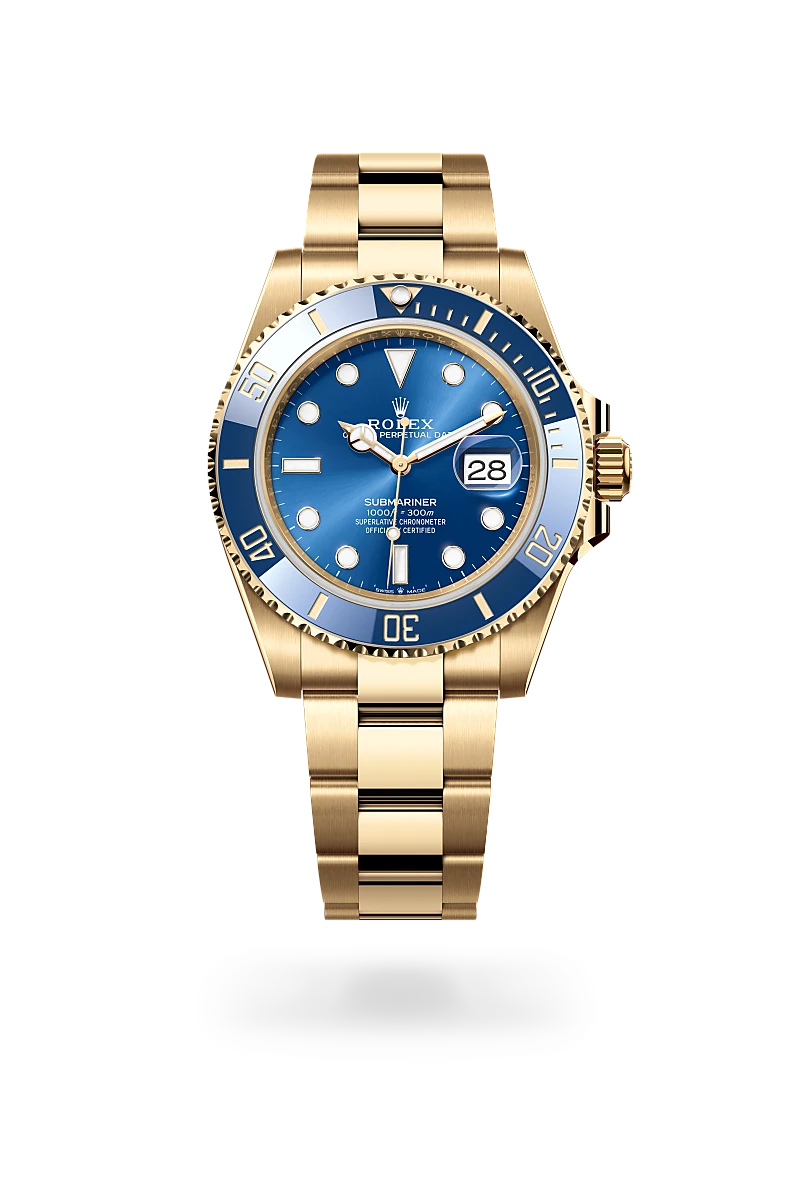 Rolex Submariner in 18 ct yellow gold, M126618LB-0002 - Srichai Watch