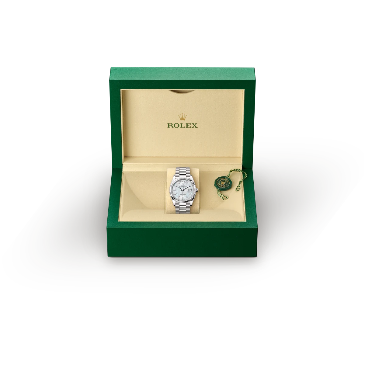 Rolex Day-Date in 18 ct white gold, M128239-0065 - Srichai Watch Rolex Day-Date in 18 ct white gold, M128239-0065 - Srichai Watch