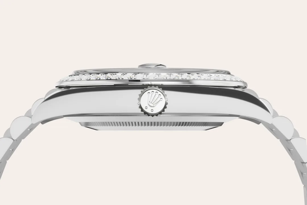 Rolex Day-Date in 18 ct white gold, M228349RBR-0040 - Srichai Watch Rolex Day-Date in 18 ct white gold, M228349RBR-0040 - Srichai Watch