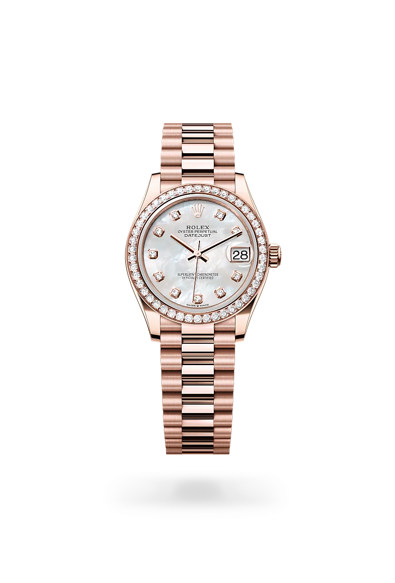 Rolex Datejust in 18 ct Everose gold, M278285RBR-0005 - Srichai Watch