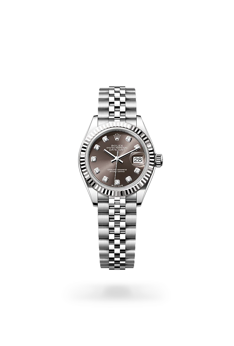 Rolex Lady-Datejust in White Rolesor - combination of Oystersteel and white gold, M279174-0015 - Srichai Watch