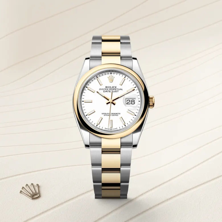 Rolex Datejust in Yellow Rolesor - combination of Oystersteel and yellow gold, M126203-0020 - Srichai Watch