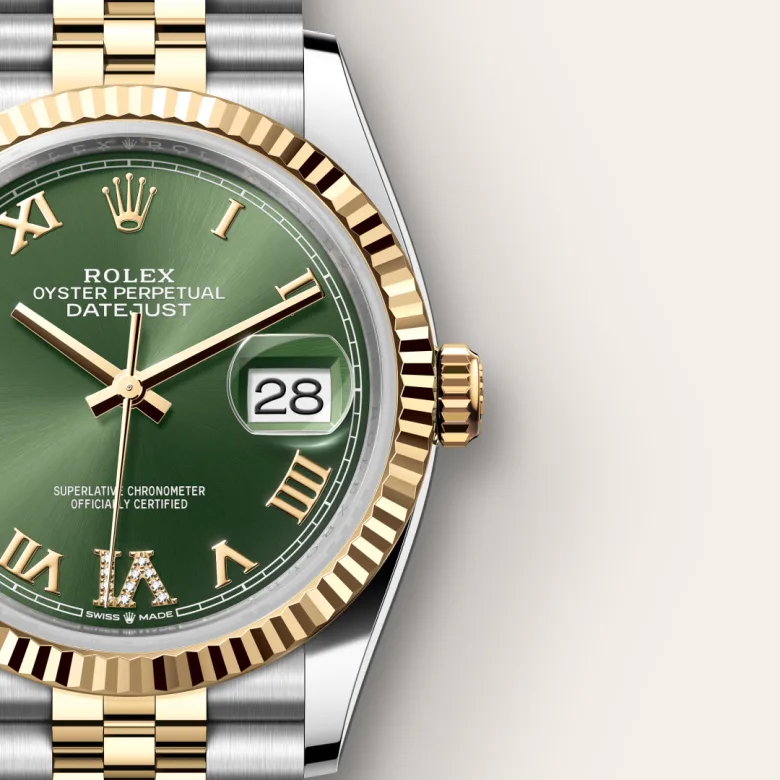 Rolex Datejust in Yellow Rolesor - combination of Oystersteel and yellow gold, m126233-0025 - Srichai Watch