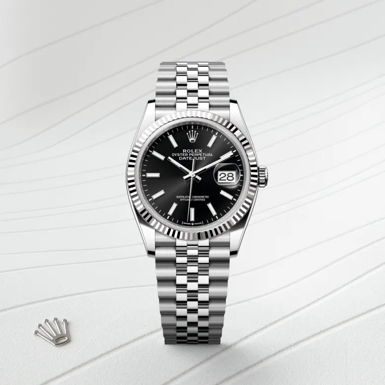 Rolex Datejust in White Rolesor - combination of Oystersteel and white gold, m126234-0015 - Srichai Watch