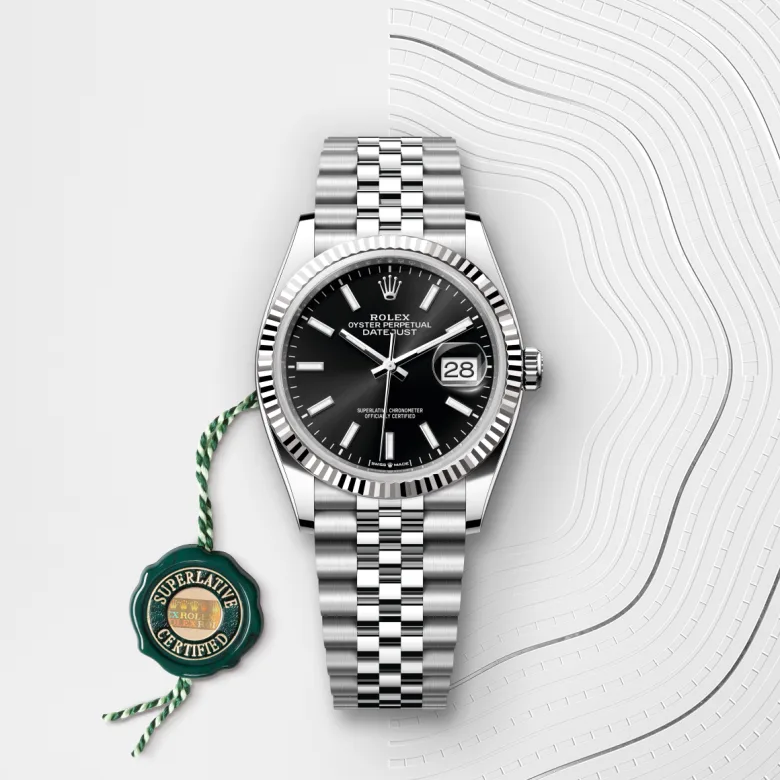 Rolex Datejust in White Rolesor - combination of Oystersteel and white gold, m126234-0015 - Srichai Watch