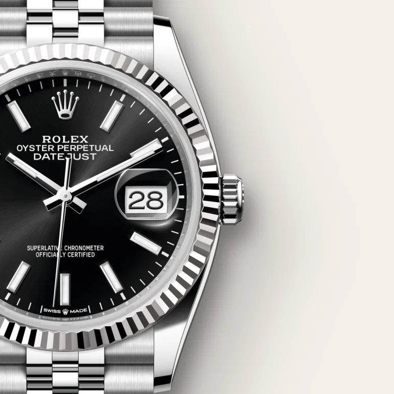 Rolex Datejust in White Rolesor - combination of Oystersteel and white gold, m126234-0015 - Srichai Watch