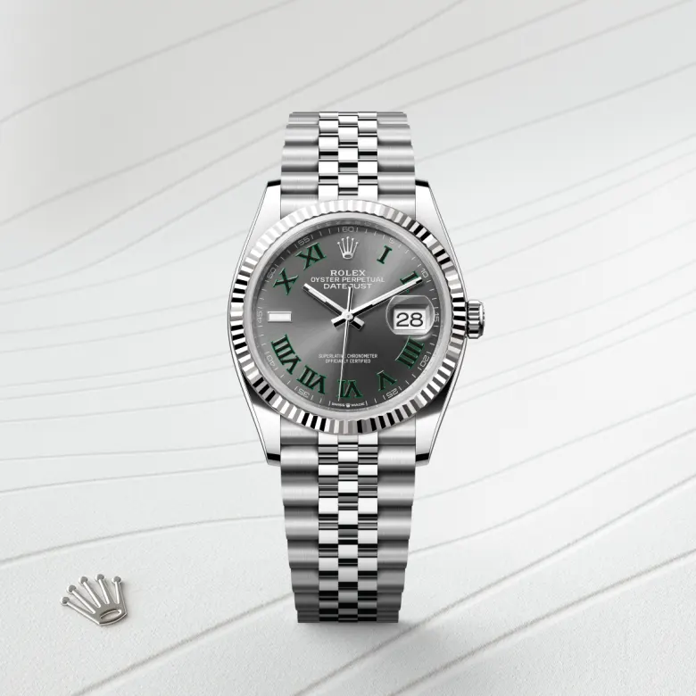 Rolex Datejust in White Rolesor - combination of Oystersteel and white gold, m126234-0045 - Srichai Watch
