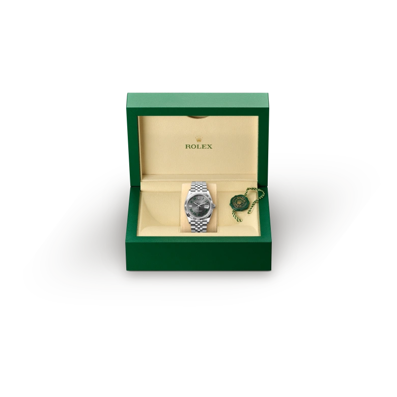 Rolex Datejust in White Rolesor - combination of Oystersteel and white gold, m126234-0045 - Srichai Watch