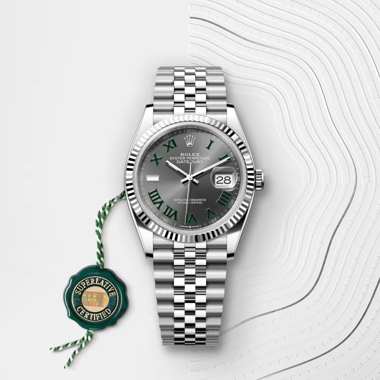 Rolex Datejust in White Rolesor - combination of Oystersteel and white gold, m126234-0045 - Srichai Watch