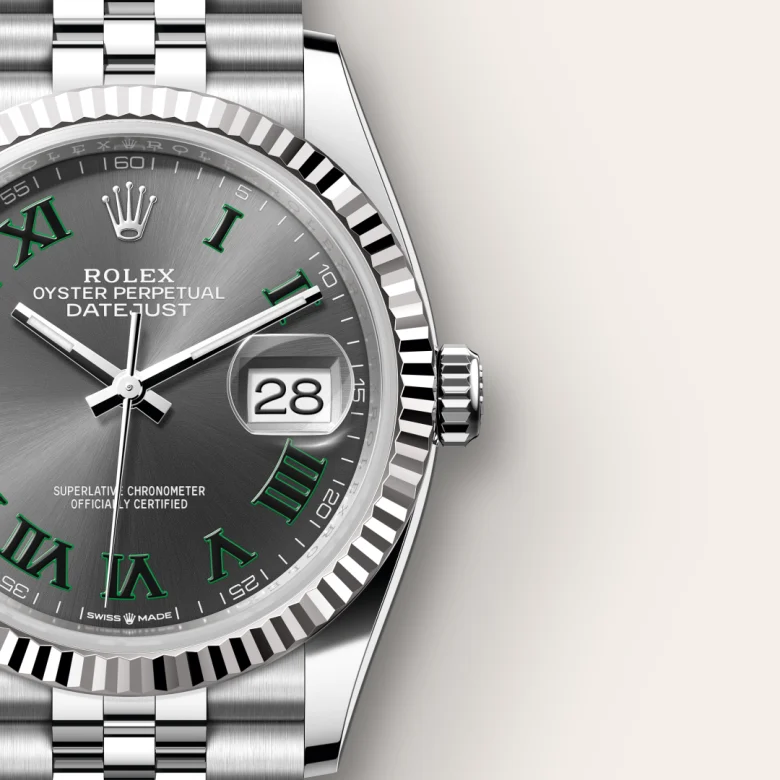 Rolex Datejust in White Rolesor - combination of Oystersteel and white gold, m126234-0045 - Srichai Watch
