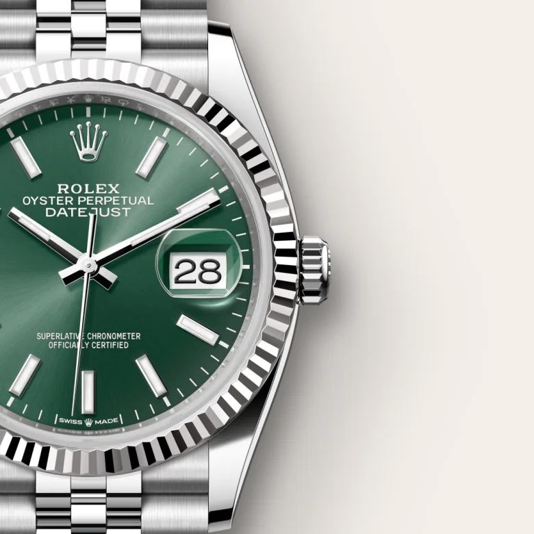 Rolex Datejust in White Rolesor - combination of Oystersteel and white gold, M126234-0051 - Srichai Watch