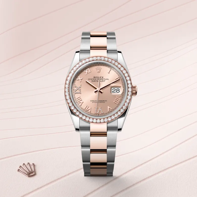 Rolex Datejust in Everose Rolesor - combination of Oystersteel and Everose gold, M126281RBR-0016 - Srichai Watch