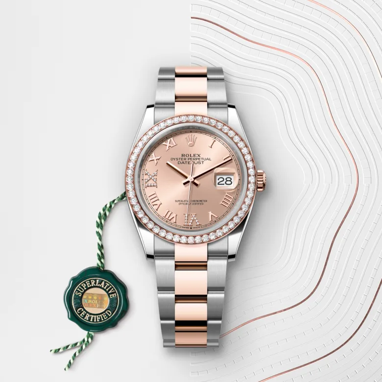 Rolex Datejust in Everose Rolesor - combination of Oystersteel and Everose gold, M126281RBR-0016 - Srichai Watch