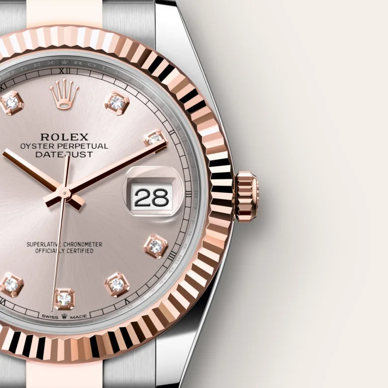 Rolex Datejust in Everose Rolesor - การผสมผสานระหว่าง Oystersteel และเอเวอร์โรสโกลด์, M126331-0007 - Srichai Watch