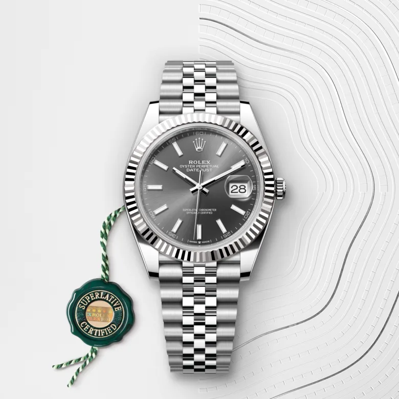 Rolex Datejust in White Rolesor - combination of Oystersteel and white gold, M126334-0014 - Srichai Watch