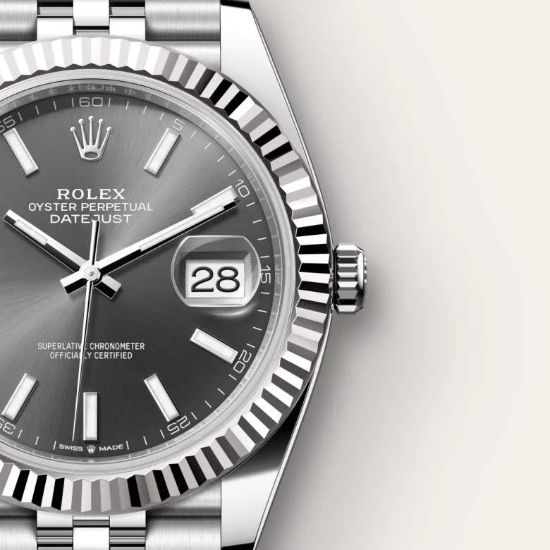 Rolex Datejust in White Rolesor - การผสมผสานระหว่าง Oystersteel และทองคำขาว, M126334-0014 - Srichai Watch