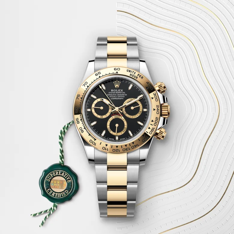 Rolex Cosmograph Daytona in Yellow Rolesor - การผสมผสานระหว่าง Oystersteel และทองคำ, M126503-0003 - Srichai Watch