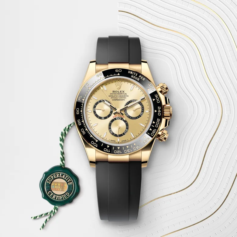 Rolex Cosmograph Daytona in 18 ct yellow gold, m126518ln-0010 - Srichai Watch