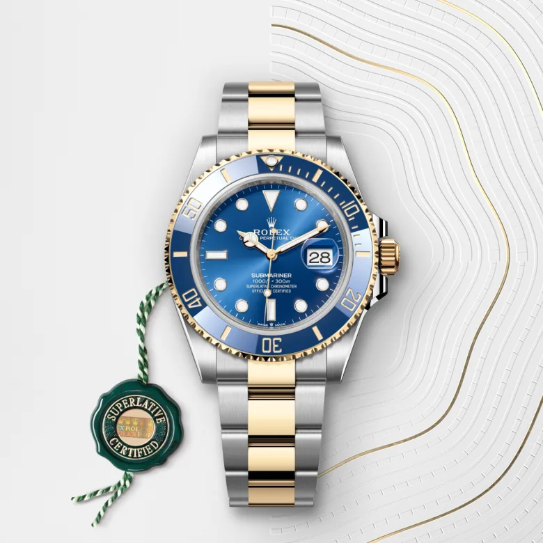 Rolex Submariner in Yellow Rolesor - combination of Oystersteel and yellow gold, M126613LB-0002 - Srichai Watch