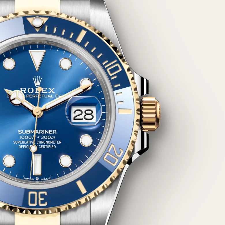 Rolex Submariner in Yellow Rolesor - combination of Oystersteel and yellow gold, M126613LB-0002 - Srichai Watch