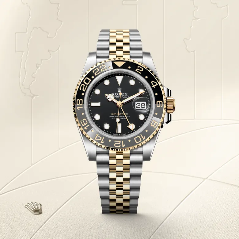 Rolex GMT-Master II in Yellow Rolesor - combination of Oystersteel and yellow gold, M126713GRNR-0001 - Srichai Watch
