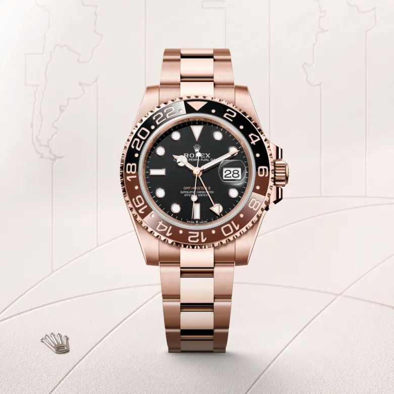 Rolex GMT-Master II in 18 ct Everose gold, m126715chnr-0001 - Srichai Watch