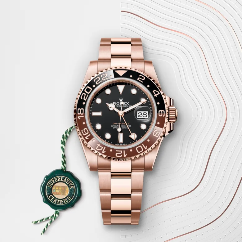 Rolex GMT-Master II in 18 ct Everose gold, m126715chnr-0001 - Srichai Watch