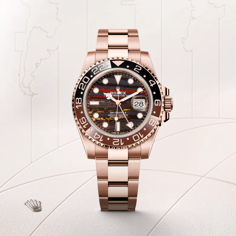 Rolex GMT-Master II in 18 ct Everose gold, M126715CHNR-0002 - Srichai Watch